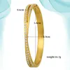 Bangle Africana Espanha Dubai Aço inoxidável com cistos de zircônia Stone Moda de luxo por atacado de amizade personalizada