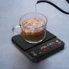 Hushållsskalor Digital Smart Drip Coffee Scale Timer 2 kg 0,1 g hushållens droppköksskalor som väger dubbelraden Displayvikt med timer 230426