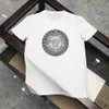 Tasarımcı Sıradan Versage T Shirt Vercace Ercece Mens Klasik Mektup Baskı Vercace Gömlek Moda Tişört Yaz Paris Unsex Pamuk Üstleri Tee Beyaz