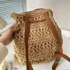 Diseñador- Bolso de paja Cadena Diseñador Mochila Bolsos Bolso de playa de verano Bolso de mujer Mochilas de nailon Bolsos de hombro cruzados Hardware de letras clásicas