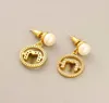 New Stylish Graceful Simple Freshwater Cultured Pearl Inlaid Gem 925 Silver Pin Eardrops Earrings