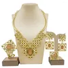 Ketting Oorbellen Set Yulaili Italiaans Verguld Design Mode Dames Ringarmband Prachtig cadeau