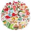 Confezione regalo 50/60 pezzi Babbo Natale Buon Natale adesivi Decor Chitarra Laptop Pad Telefono Frigorifero Tazza Scrapbook Skateboard Bambini