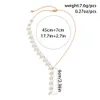 SHIXIN 2022 nouveautés collier bijoux irrégulier Imitation perle personnalité Design collier femmes Niche Sexy robe accessoire