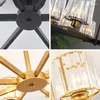 Lampadari moderni decorazioni del soggiorno minimalista rotondo rotondo neri geometrici a led -illuminazione sospesa per casa