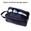 Storage Bags Toiletry Bag Portable Men Women Waterproof Multi-pocket Travel Cosmetic Organizer Container Black