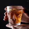 Vinglas med kinesisk stil Sun Wukong-formad design Leadfri Whisky Glass Cup Home Drinkware Tea Mugg