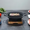 Griglie per barbecue Mini Grill Fornello ad alcool giapponese One Person Home Barbecue senza fumo Piastra per forno all'aperto Fornello per arrosti Strumenti per carne 231124