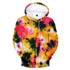 Women's Hoodies 3D Tie Dyed Hoodie Unisex Sport Pullover Sweater Fashion Harajuku Print Autumn Girls' Casual