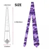 Fliege Lila Militärische Tarnungskrawatten Unisex Schlankes Polyester 8 cm breit Krawatte mit Tarnmuster für Herrenhemdzubehör Krawattengeschenk