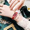 Montres-bracelets Vintage carré montre pour femme classiques montres en cuir pour dames et femme luxe de haute qualité 2023 Reloj Hombre