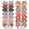 Accessoires pour cheveux 2/4/6 pièces, chouchous à fleurs en tissu pour enfants filles, bande élastique en caoutchouc, corde, couvre-chef fait à la main