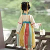 Abiti da ragazza Hanfu Baby Girl's Dress Children's Ancient Chinese Tang Little Princess Costume Po Clothes