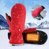 Sporthandskar vinter uppvärmda handskar vuxna barn USB elektrisk laddning uppvärmning elektriskt arbete hålla varm vindtät ridskidcykelhandskar 231124