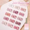 Faux Ongles Vendeeni 15 Couleurs Nude Rose Couleur De La Peau Gelée Gel Transparent UV Soak Off Vernis Jade Laque Pour Art 230425