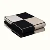 Letter Blanket Soft Wool Scarf Shawl Portable Warm Grid Sofa Bed Scratchy Plush Spring and Autumn Women Throw Blankets