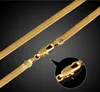 Men/Women Elegant Hip-Hop Punk 18K Real Gold Plated 24inch Fashion 7MM/10MM Long Snake Chain Necklaces Costume Necklace Jewelry