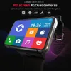 LOKMAT APPLLP MAX 4G WiFi montre intelligente hommes double caméra appels vidéo Android montre téléphone moniteur de fréquence cardiaque 4G + 64G jeu Smartwatch