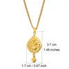 Pendanthalsband Anniyo Heart Charm Peacock for Women Girls Gold Color Jewelry #006509