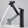 Bathroom Sink Faucets Universal 360-degree Rotating Faucet Robotic Arm Swivel Extension Basin Aerator Kitchen 2 Mode Extender