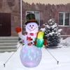 Autres fournitures de fête d'événement 1,5 m 2,4 m Modèle d'air gonflable de Noël Ballon Grand bonhomme de neige gonflable de Noël Vieil homme Arch Lights Porte Décoration de jardin 231124