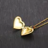 Hanger kettingen zorcvens romantisch hart po frame voor vrouwen goud zilveren kleur roestvrij staal belofte liefde bruiloft sieraden geschenken
