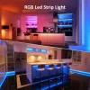 RGB LED -strip Light Tape Flexibel Diode Ribbon SMD 5050 RGB 44Key RF Remote Lighting med Bluetooth App 5m 10m