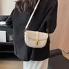 Avondtassen zomer witte kleine tas dames eenvoudige vergrendeling dagelijkse mobiele telefoon shopper portemonnee mode dame schouder crossbody tidal