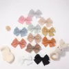 Babyhaarspeldjes voor meisjes Katoenen kanten haarelastiekjes Kinderspeld Volledig omwikkelde haarspelden Peuter haarspelden Haaraccessoires