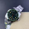 GS Watch New Green Material Glass Custom 3131 Mouvement intégré Taille d'origine 40 mm