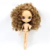 Dolls ICY DBS Blyth Doll Serires No.BL0623 Curly Brown hair JOINT body burning skin 1/6 BJD ob24 anime girl 230426