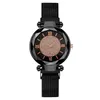 Relógios de pulso Moda feminina Relógio colorido Placa de relógio Elite ímã de pedra fivela Easy quartz ladies assiste presentes de Montre femme