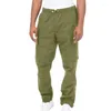 Pantaloni da uomo Mens Cargo High Street Pantaloni dritti larghi Pantaloni da jogging casual da uomo Tasca con coulisse Streetwear Grandi dimensioni