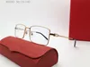 New selling clear small lens 18k square frames gold-plated ultra-light metal frame optical glasses men business style eyewear model 0055O