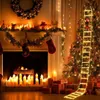 Decoraciones de jardín Decoraciones navideñas Luz de escalera con muñeco de Papá Noel para ventana al aire libre Jardín Navidad Navidad Colgante Año 2024 Decoración 231124