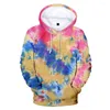 Women's Hoodies 3D Tie Dyed Hoodie Unisex Sport Pullover Sweater Fashion Harajuku Print Autumn Girls' Casual