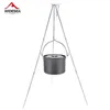 Camp Kitchen Widesa 4L Camping Hanging Pot Cookware Outdoor Bowler Tabellery Personer Picknick Matlagningsturism Fiske Kökutrustning 230425