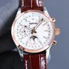 Herrenuhr, 40 mm, automatisches mechanisches Uhrwerk, Armbanduhren, Business-Armbanduhren, Leder, Montre De Luxe-Uhren für Herren, 8-polig