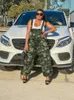 Femmes Combinaisons Barboteuses Plus La Taille Combinaison Femmes S-2XL Camouflage Cargo Pantalon Poches Casual Cool Mode Street Wear Barboteuse En Gros Drop 230426