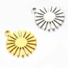 Charms WZNB 5Pcs Flowers For Jewelry Making Sunflowers Stainless Steel Pendant Diy Earring Necklace Accessories Supplies