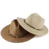 Cappelli a tesa larga 2023 Cappello da cowboy della Boemia di moda per le donne Floppy Beach Summer Sun Straw Ladies Protezione UV Panama