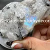 Morceaux de cristal de Quartz de pierre de lune naturelle brute irrégulière décor de spécimen avec plaque de pierre précieuse brute de tourmaline incroyables roches minérales de feu bleu guérison lots en vrac de mine de terre