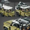 Asker 2573pcs Ünlü Rover Off Road Defender Araba Bloklar Araç Model Model Süper Otomobil Binası Tuğla Toys Çocuk Yetişkinleri Hediye 42110 231124