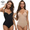 Womens Shapers Shapewear Bodysuits Underwear Slimming Bodys Women Sexy Bodysuit Body Shaper Lingerie Black Trimmer Modeling Strap 230426