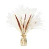 Fleurs décoratives pivoines en soie artificielles séchées 30 45 cm moelleux exagéré herbe fleur Arrangement Boho et