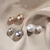 Brosches 3st Double Pearl Brooch Pins Exquisite Elegant For Women Sweater Cardigan Clip Summer Dress Decoration Smyckesklipp