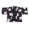 Abbigliamento etnico Camicetta da festa per donne asiatiche Costumi cosplay anime classici Giappone Kimono Geisha Cardigan Yukata Camicia Haori con stampa dolce ragazza