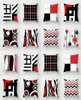 CUSHionDecorative Pillow Modern Minimalist Case Red and Black Abstract Geometric Cover Home Decor SOFA CUSHION 45X45CM Square Car7868659