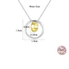 Designer Double Ring Double Color Pendant Necklace Women Fashion Luxury s925 Silver Necklace Plated 18k Gold Collar Chain Female Brand High-end Jewelry Gift