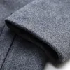 Men's Trench Coats Men's Clothing Fashion Trench Coat Thicken Men's Woolen Jacket Mid-length Coat Winter Warm Overcoat Male Clothes S-5XL 231127